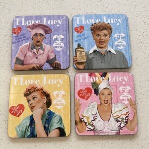 NWOT I Love Lucy Coaster Set of 4
